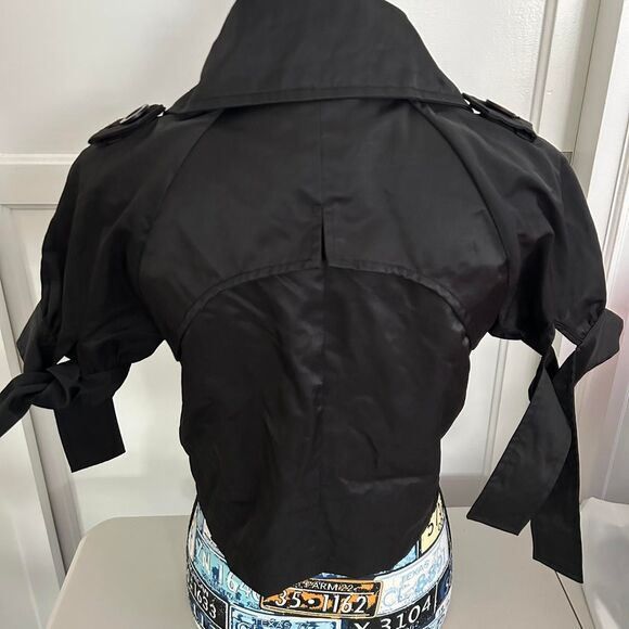 Vintage Y2K Beau Bois Women's Black Jacket Blazer Cropped - Picture 5 of 6